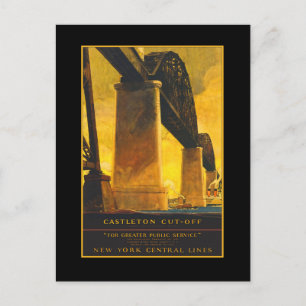 Castleton Cutoff Bridge Travel Poster on Cards Postkarte