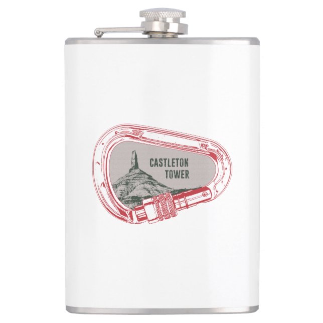 Castleton Tower Klettergarten Flachmann (Vorderseite)