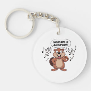 Castor de dessin animé Aujourd'hui sera une bonne