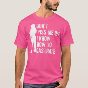 Castriere Feminist Girl Vet Tech Feminismus Dog Ei T-Shirt