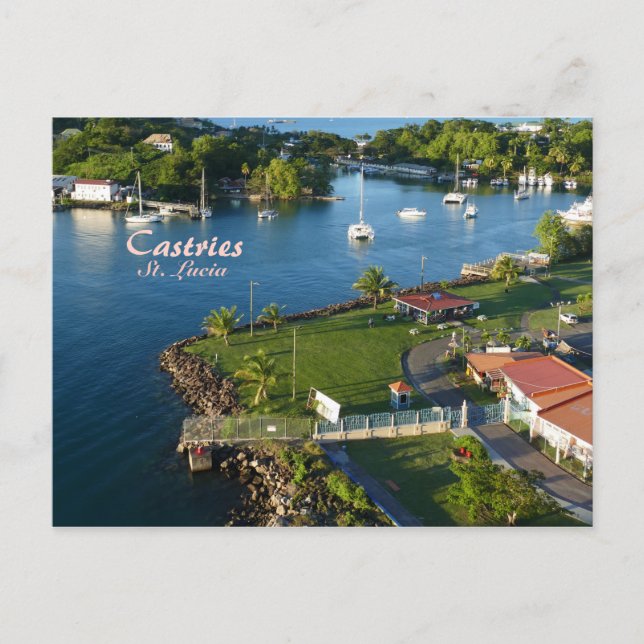 Castries Saint Lucia Caribbean Island Postkarte (Vorderseite)