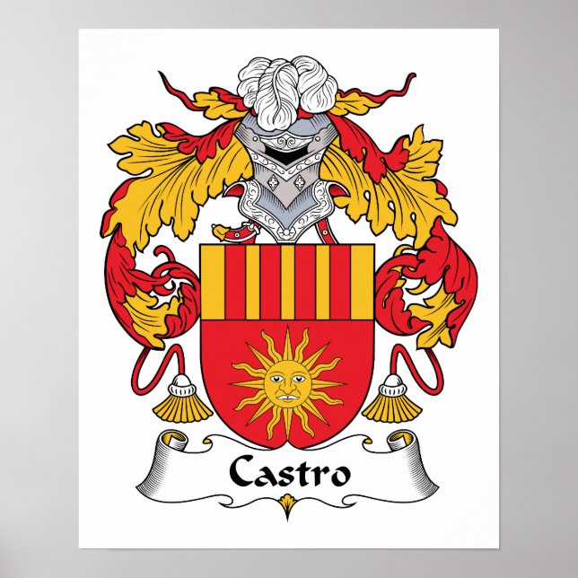 Castro Familienwappen Poster (Vorne)