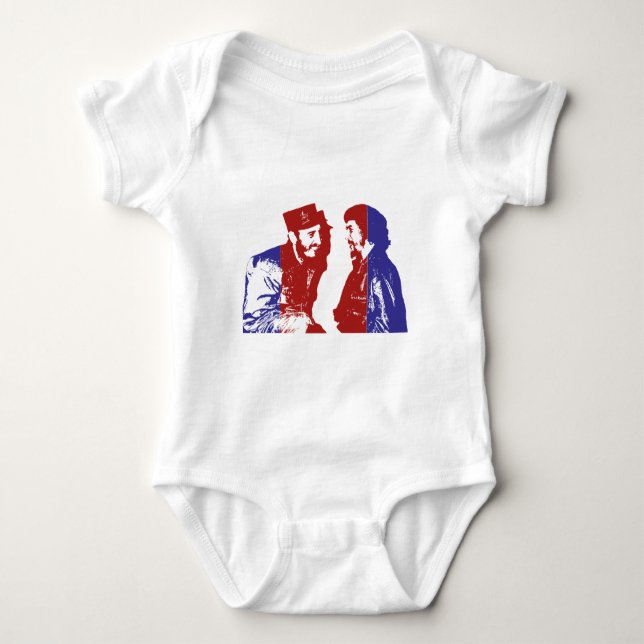 Castro und Che Baby Strampler (Vorderseite)