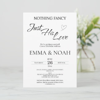 Casual Christian Wedding Invitation | Faith Einladung
