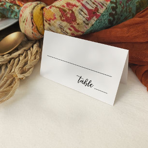 Casual Handwriting Simple Typografie Versatile Platzkarte