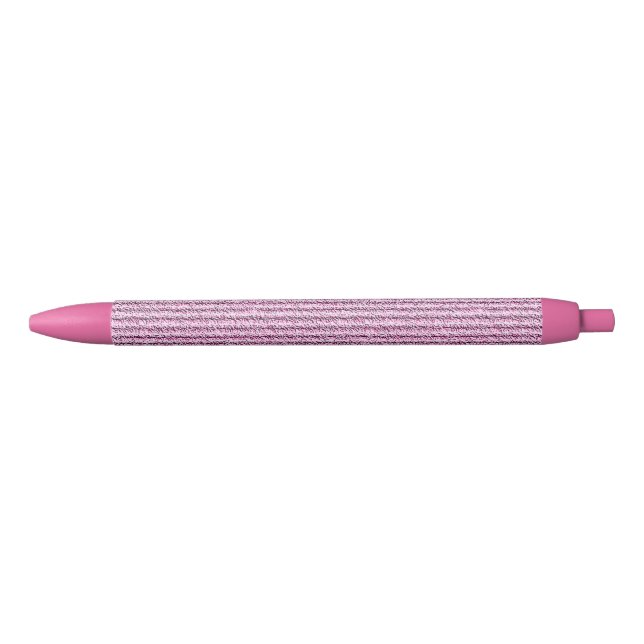Casual Pink Corduroy Stripe Pattern Kugelschreiber (Vorderseite)
