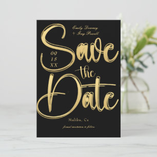 Casual Schrift Save-the-Date-Karten Einladung