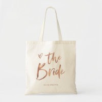 Casual Script | Chic Rose Gold Bridge