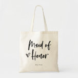 Casual Script | Chic Simple Trauzeugin Gift Tragetasche<br><div class="desc">Diese stilvolle und schicke Geschenktasche aus Brautparty besticht durch eine moderne,  lässige Typografie mit schwarzer Schrift,  in der "Trauzeugin" steht,  sowie durch ein trendig gezinktes Herz mit ihrem Namen in einem fett gedruckten Text. Das perfekte Hochzeitsgeschenk für Ihre gesamte Hochzeitsfeier.</div>