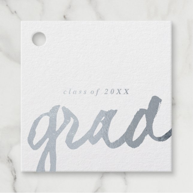 Casual Script | Étiquettes cadeaux pour diplômés F (Devant)