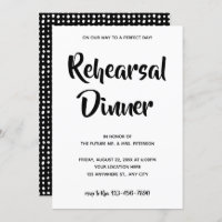Casual Script| Invitation au dîner de répétition