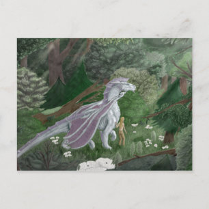 CasualStrollElf&Dragon Postcard Postkarte