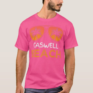 Caswell Beach, Vintag Retro Sommerferien T-Shirt