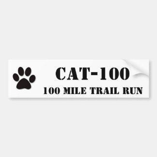 CAT-100, 100 Meilen-Hinterlauf Autoaufkleber