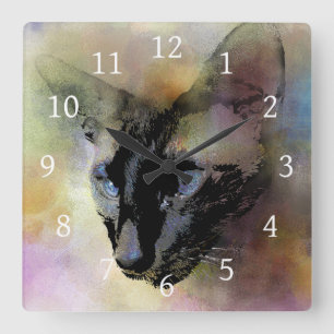 Cat 620 quadratische wanduhr