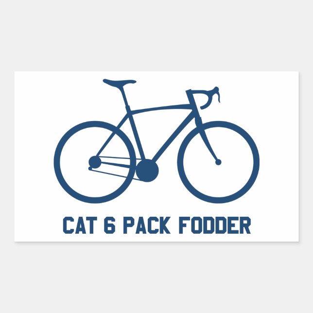 CAT 6-Pack-Futtermittel Rechteckiger Aufkleber (Vorderseite)