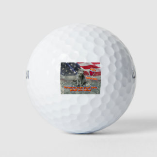 Cat Adoptiere Veteran für lebenslange Freundschaft Golfball