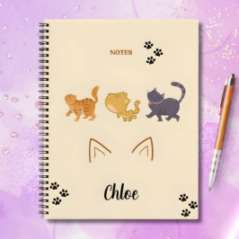 Cat Adventure Spiral Notebook Notizbuch