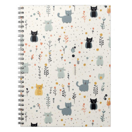 Cat Adventures Spiral-Bound Notebook Notizblock