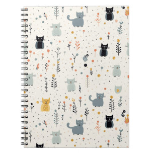 Cat Adventures Spiral-Bound Notebook Notizblock