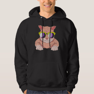 Cat Agender Lgbt Nichtbinäre Flag Coole Sonnenbril Hoodie