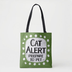 Cat Alert Tote Bag Tasche