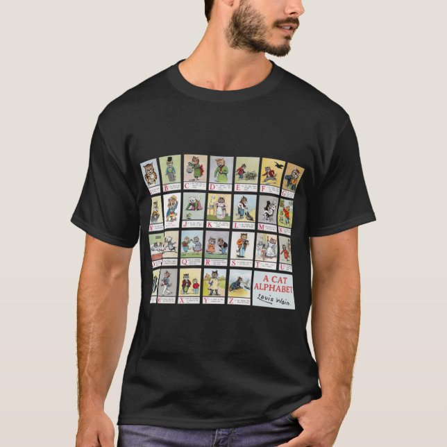 Cat Alphabet, Louis Wain T-Shirt (Vorderseite)