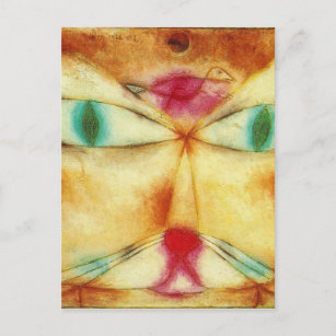 Cat and Bird von Paul Klee Postkarte