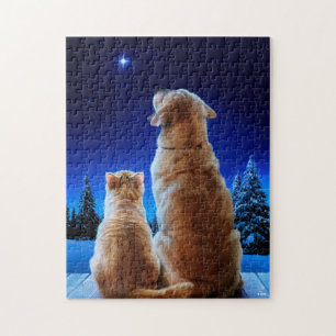 Cat and Dog Christmas Wunder