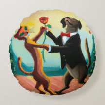 Cat and Dog Dancing Tango im Dance Club, AI Art
