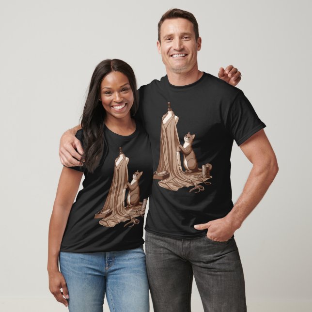 Cat and Fashion T-Shirt (Unisex)