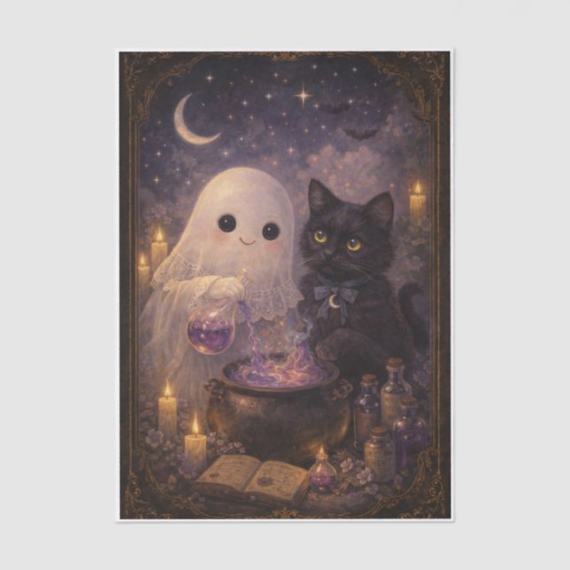Cat and Friend  Seidenpapier (Vorderseite)