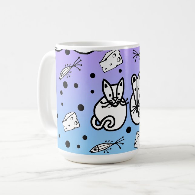 Cat and Mouse are Friends Tasse (Vorderseite Links)