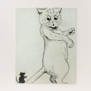 Cat and Mouse von Louis Wain