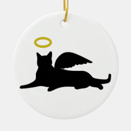 Cat Angel Keramik Ornament