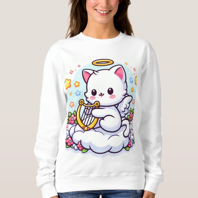 Cat Angel Sweatshirt (Vorderseite)