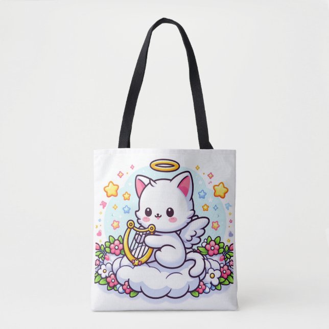 Cat Angel Tasche (Vorderseite)