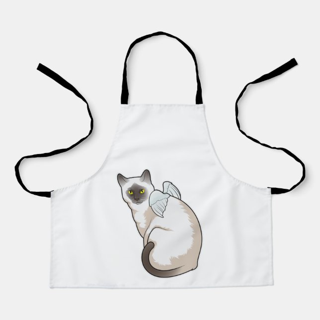 Cat Angel wings Schürze (Vorderseite)