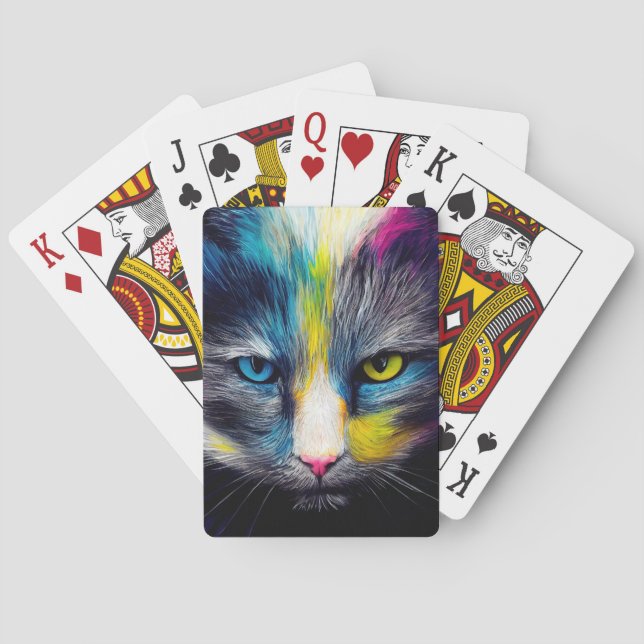 Cat Animal Discovery Adventure Nature Planet Spielkarten (Rückseite)