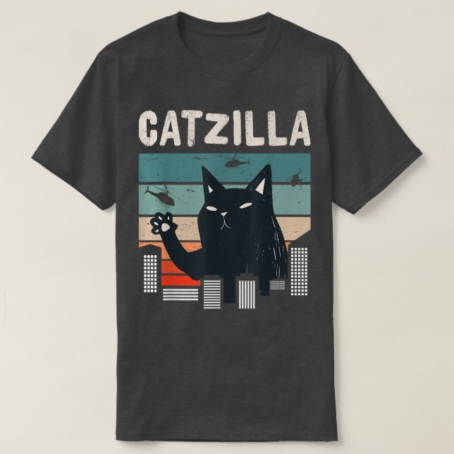 Cat Apparel Catzilla  T-Shirt (Design vorne)