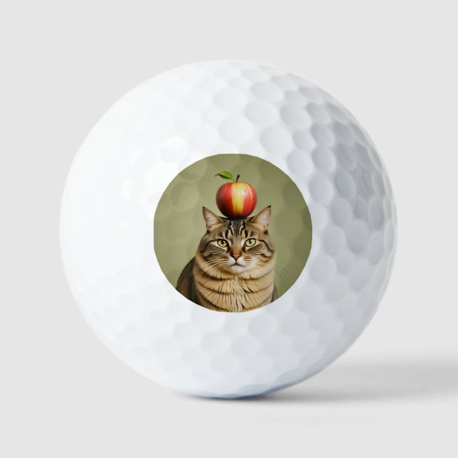 Cat Apple Golfball (Vorderseite)