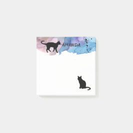 Cat-Aquarelldesign-Sonderanweisung Post-it Klebezettel