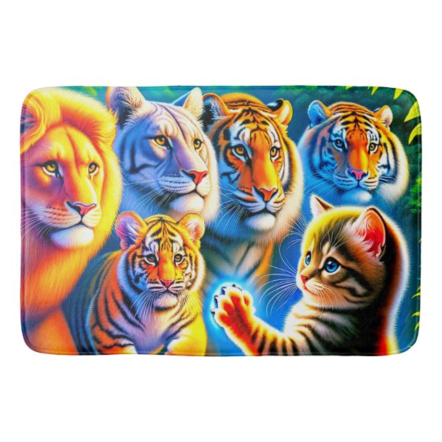 Cat Art Badematte (Vorderseite)