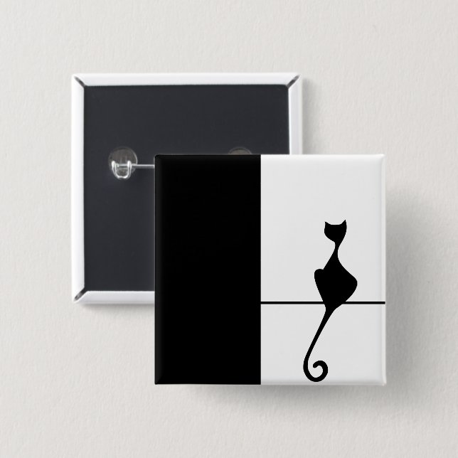 Cat Art Button (Vorne & Hinten)