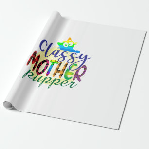 Cat Art Classy Mutter Pupper Geschenkpapier