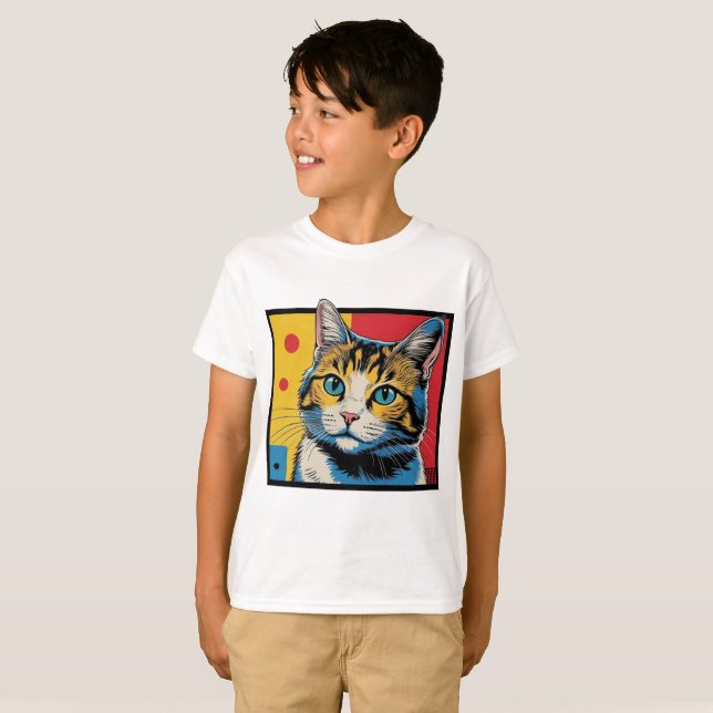 Cat art design #1 T-Shirt (Vorne ganz)