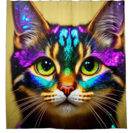 Cat Art Duschvorhang