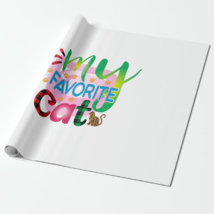 Cat Art My Lieblings Cat Geschenkpapier