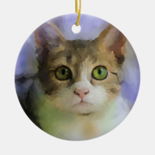 Cat Art Ornament