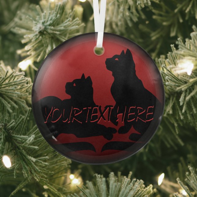 Cat Art Ornament Personalisiert Cat Lover Dekorati (InSitu)